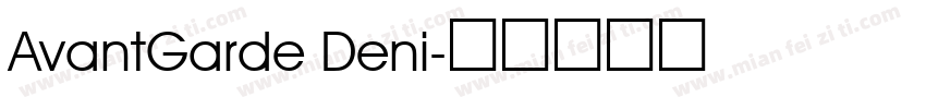 AvantGarde Deni字体转换